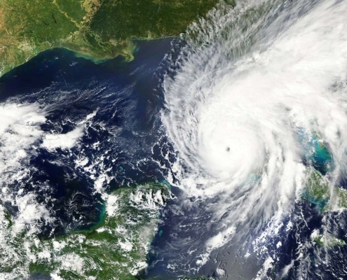 Hurricane Ian heading towards the coast of Florida in September 2022